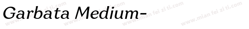 Garbata Medium字体转换